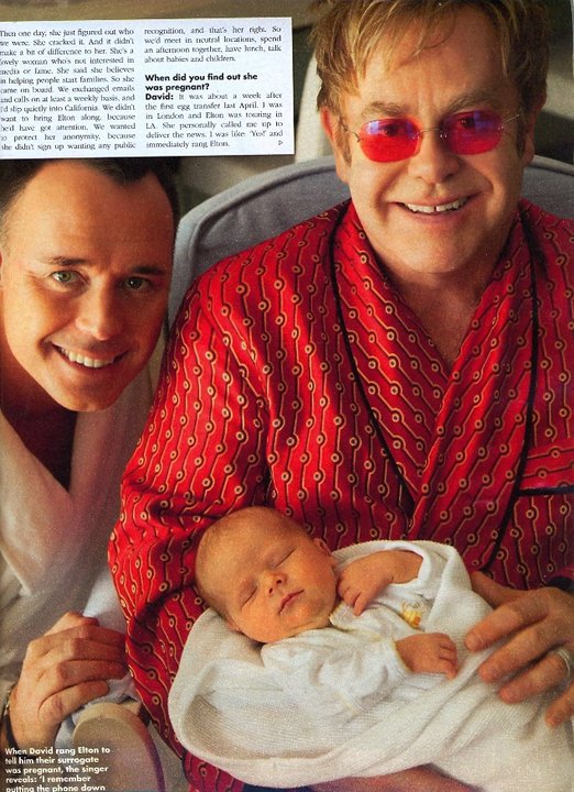 Elton John Corporation PHOTO ELTON JOHN´S SON Zachary