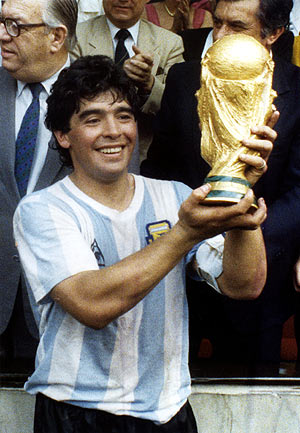 George Best and Diego Maradona
