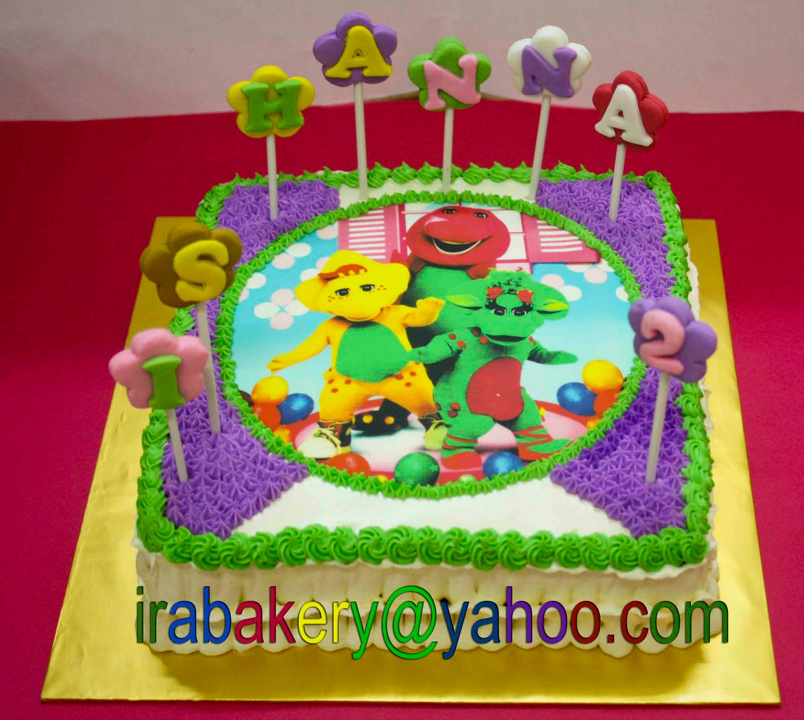 Barney Themed Cakes