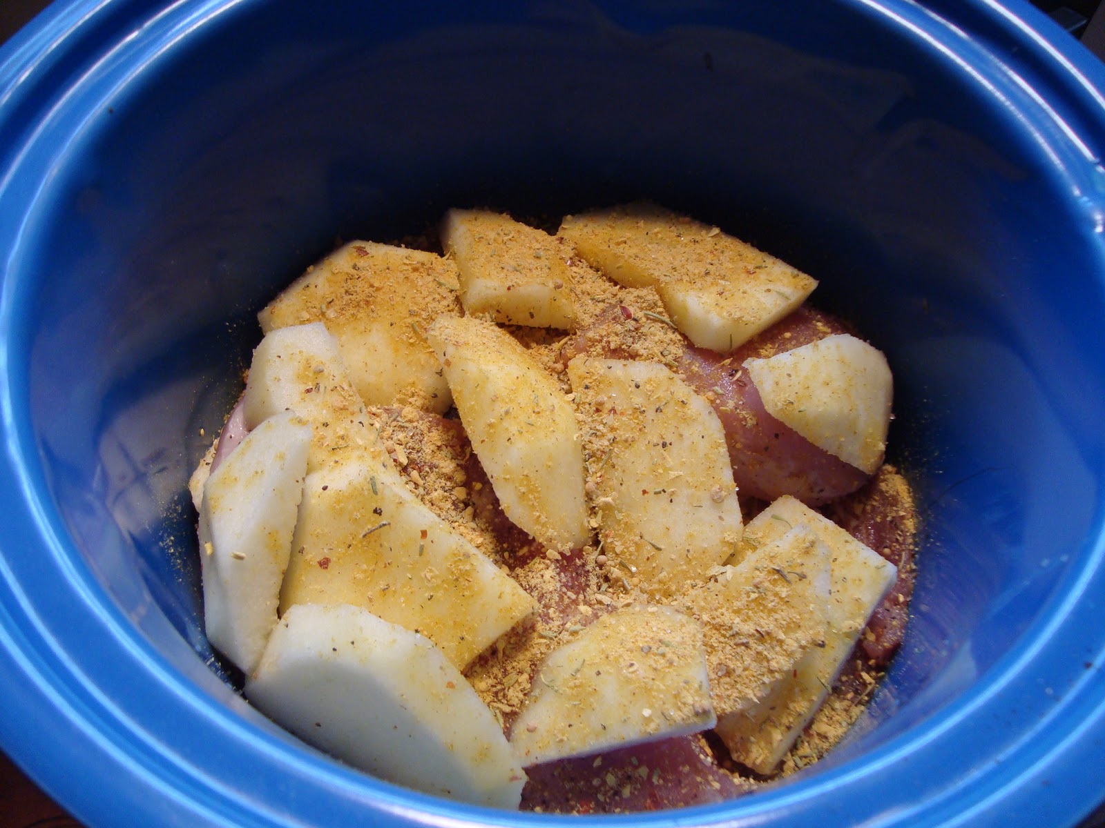 A Couple in the Kitchen SlowCooker Pork with Apples and Onions