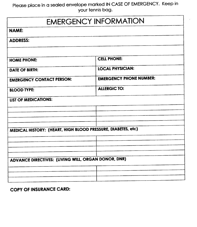 emergency contact sheets nede whyanything co