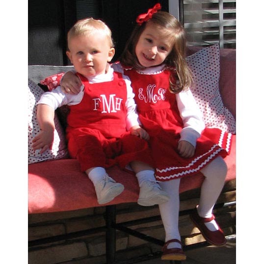 The Pink Giraffe Monogrammed Children's Clothing