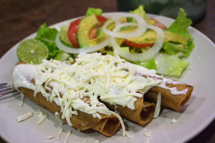 el menú de la semana tacos dorados