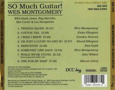 Wes Montgomery So Much Guitar Wes Montgomery So Much Guitar