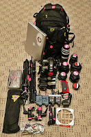 a group of equipment on the floor