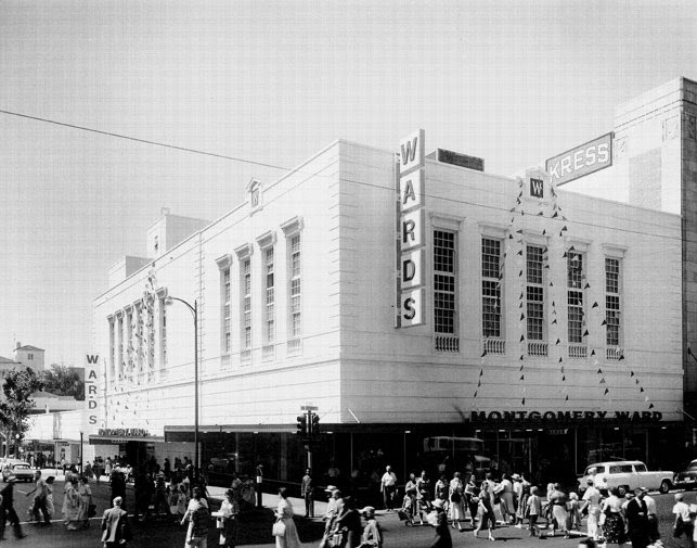 Pleasant Family Shopping Montgomery Ward in Sacramento, 1956