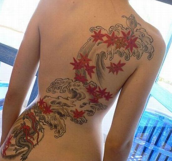 tattoos on your back. Tattoos, which are largely