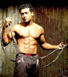 தமிழ் கதாநாயகர்களின் கவர்ச்சிப்படங்கள் Suriya+Six+Pack+Abs+5