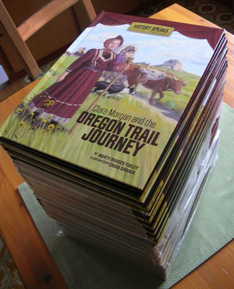 I recently get a stack of copies of my new book Clara Morgan and the Oregon
