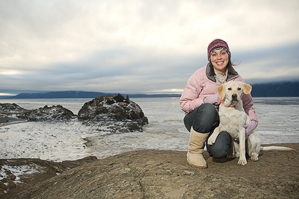 Sera and her sweet dog