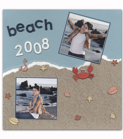 Crab & Company Scrapbook Page