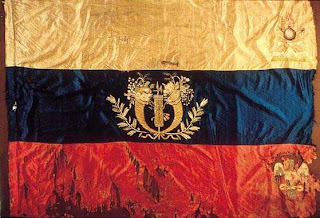 Colombia doscientos años contigo LA BANDERA CON ESCUDO DE LA GRAN COLOMBIA