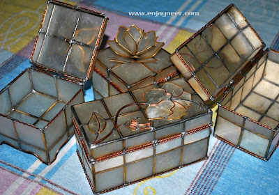 Capiz Jewelry Box project of Jaypee David and Julius Mariano, Electroplating of Metals, Hand Crafts from the Philippines