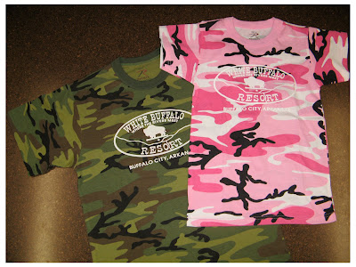 White Buffalo Resort Camouflage T-shirts