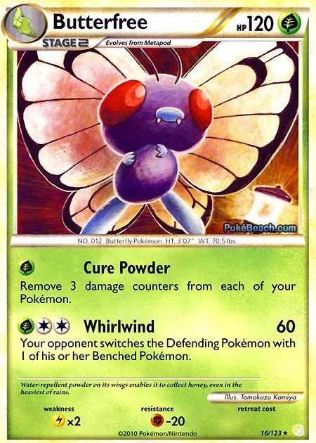 Pokemon Card of the Day: Butterfree (Heart Gold/Soul Silver ...