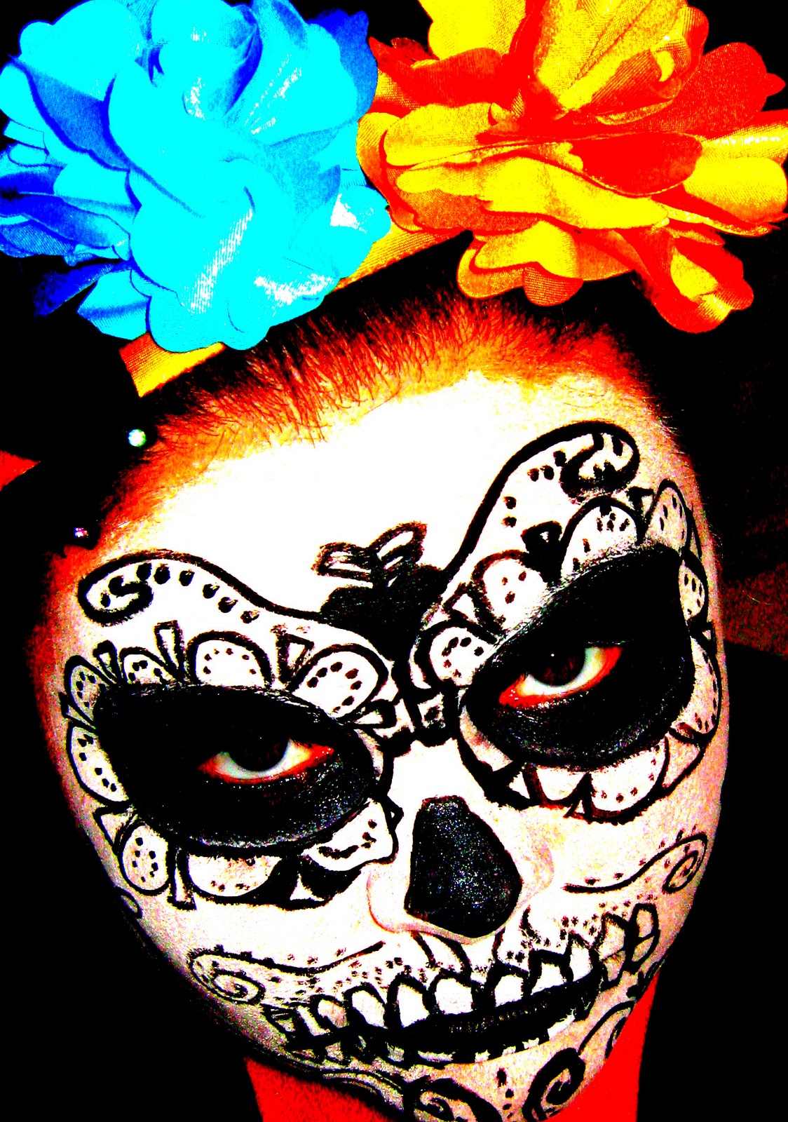 Simply Kendra Dia de los Muertos( Day of the dead) Halloween Makeup Look