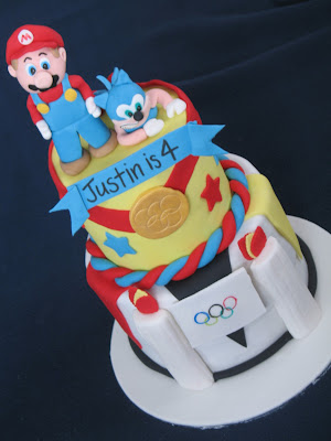 Sonic Birthday Cake on Blissfully Sweet  Mario Vs Sonic At The Olympics Birthday Cake