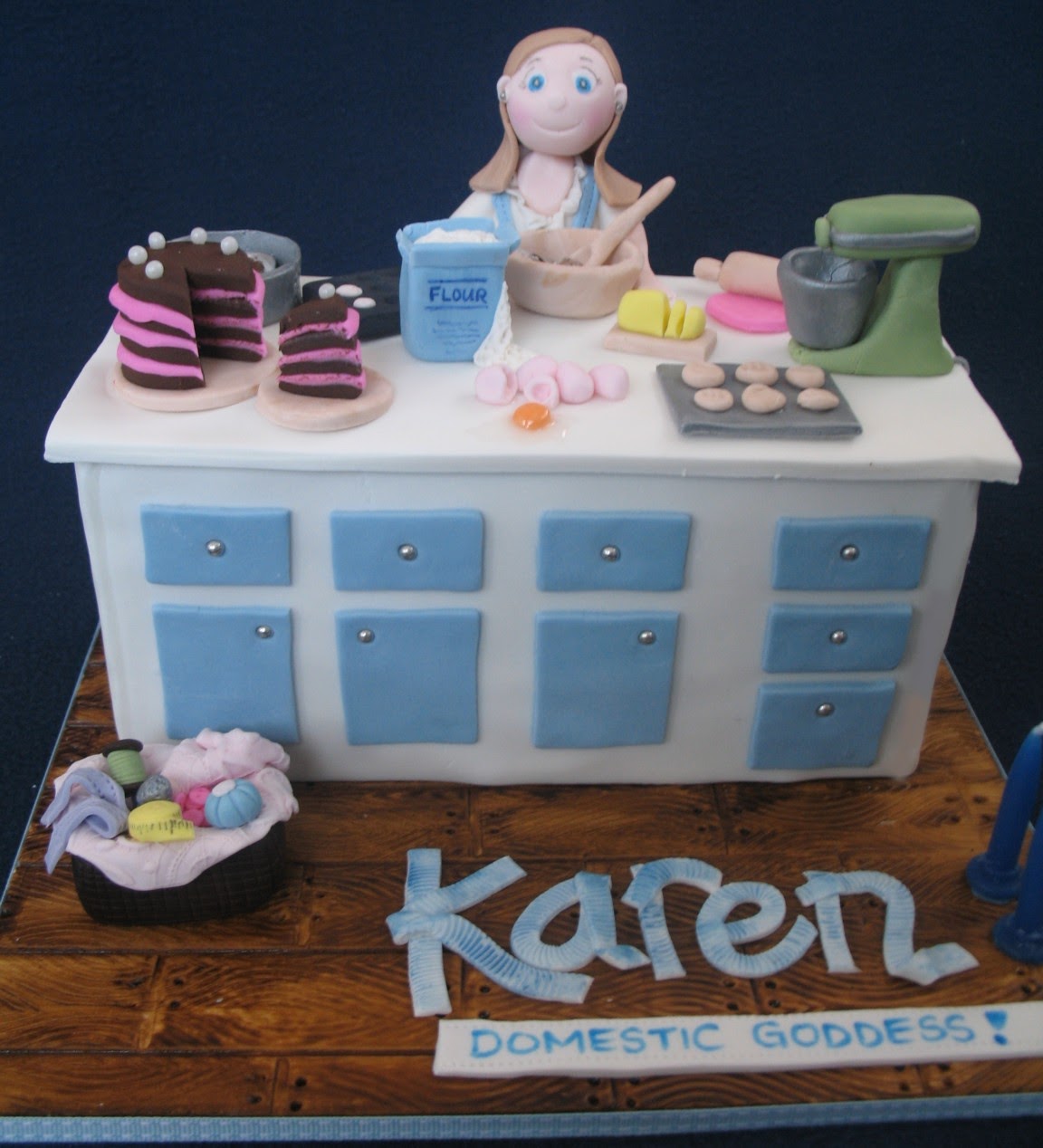 Blissfully Sweet A Birthday Cake for a Domestic Goddess!