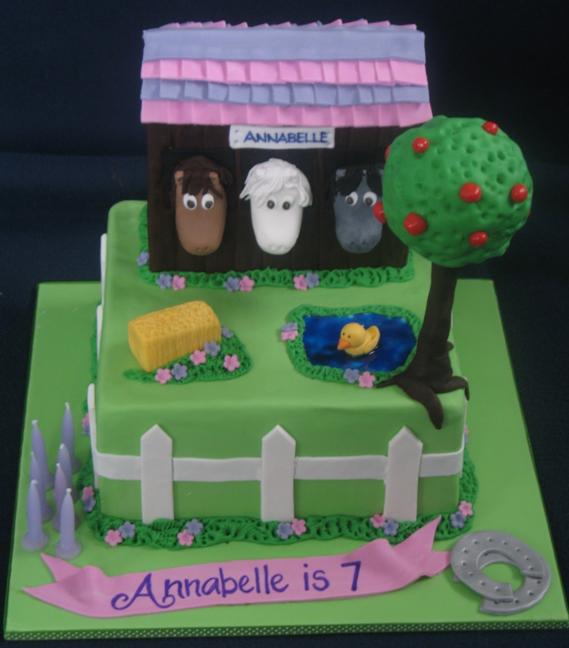 Blissfully Sweet A Horse Stable Cake for a Horse Loving Gal!