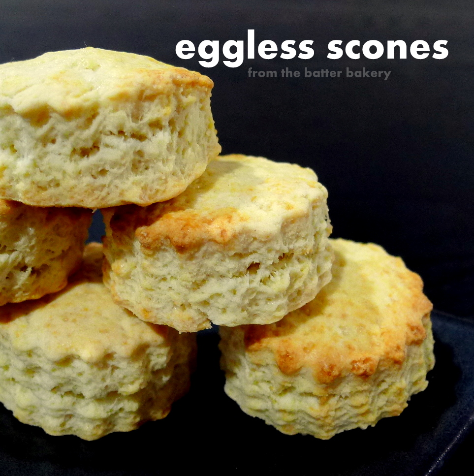 the batter baker Eggless Scones