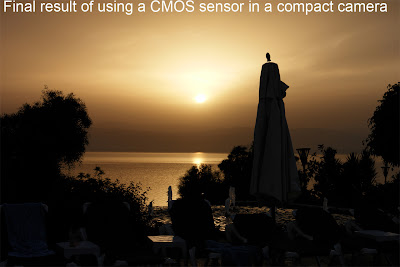 Final result of using a CMOS sensor in a compact
