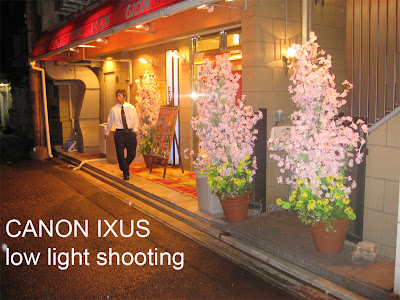 Canon IXUS low light shooting