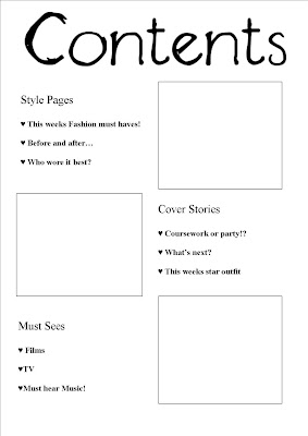 Contents Page Layout