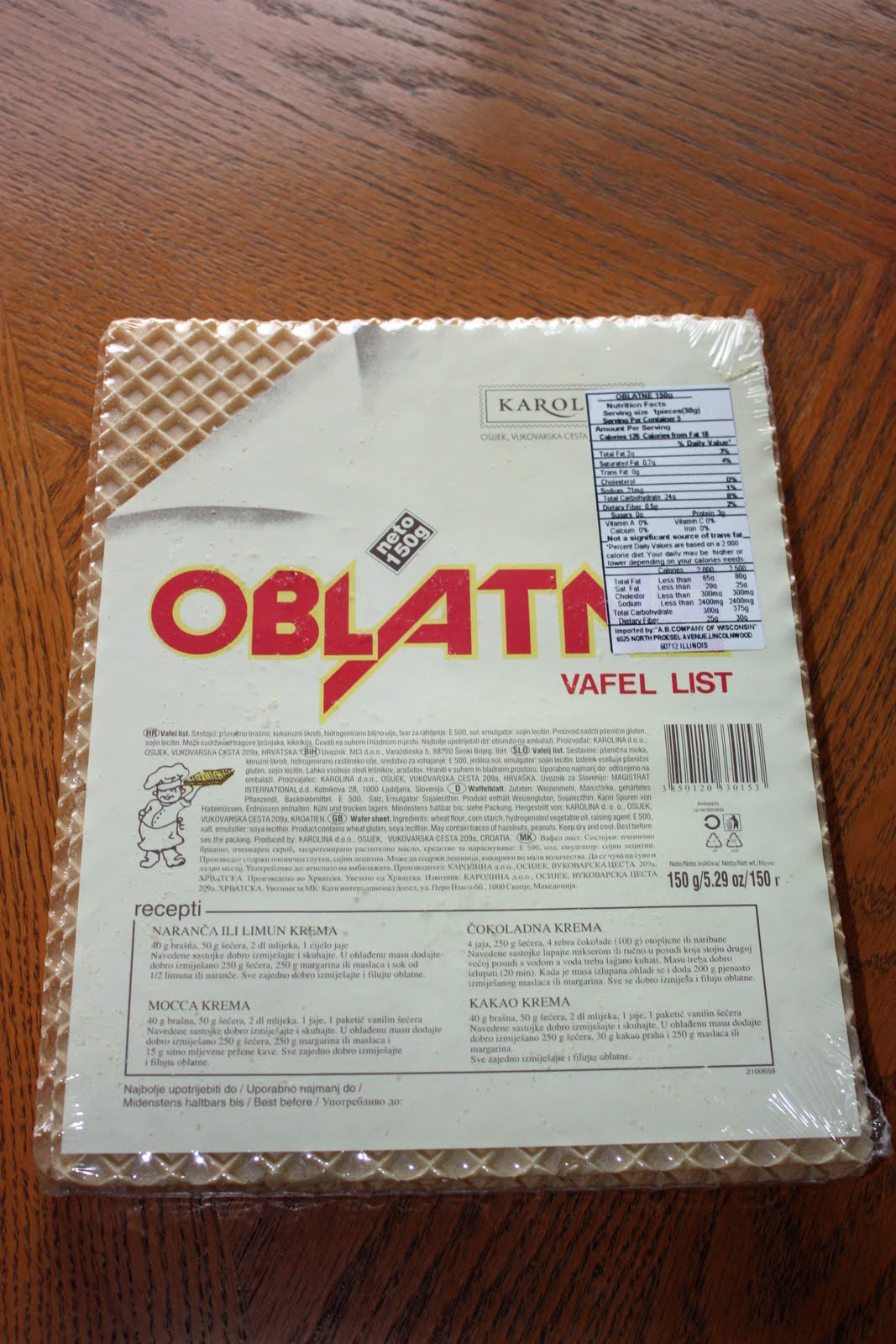 eat boise march 2010 oblatne wafer sheets