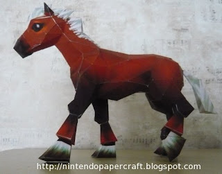 Legend of Zelda Epona Papercraft