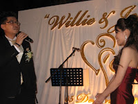 Willie dedicating a song to her new bride Jessica