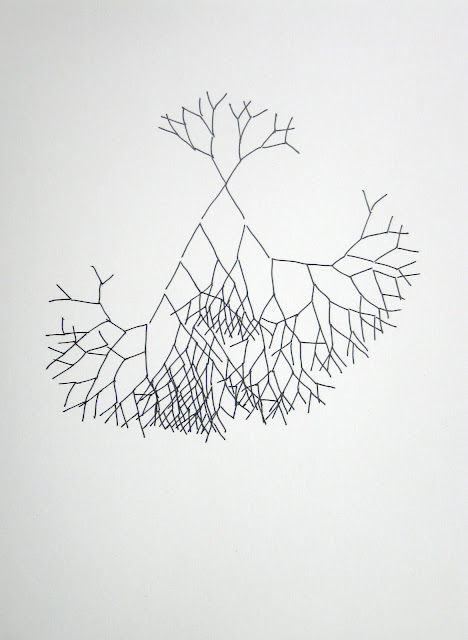 Sneafellsness After Vern After Horn, 2008, ink on paper