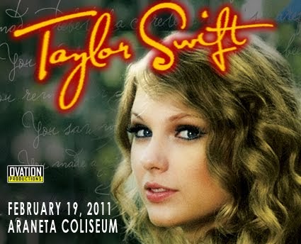 taylor swift live concert in manila on february 19 2011 araneta coliseum seating chart