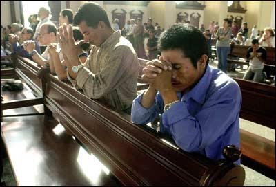 Church Group Praying