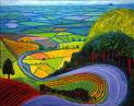 Yorkshire Wolds as seen by David Hockney