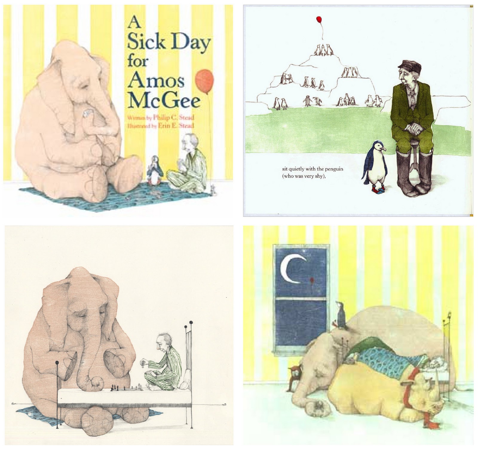 coos & ahhs Ahhs Sick Day for Amos McGee