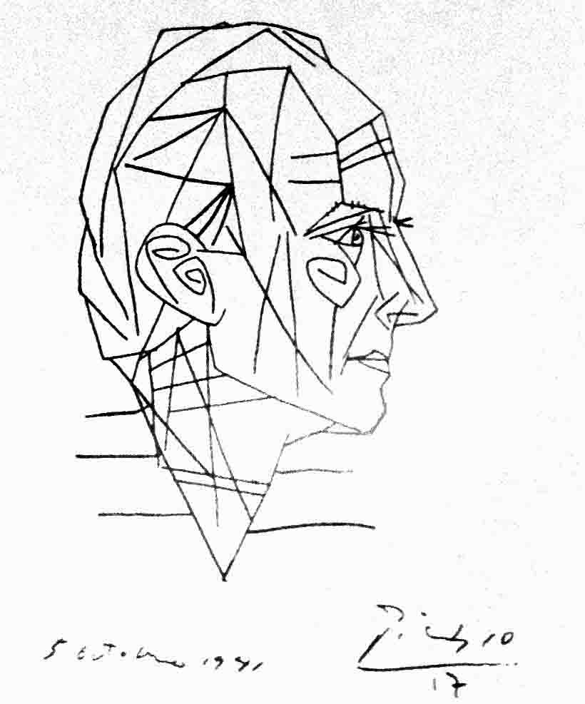 Picasso Line Drawing Face : The helpful art teacher artist s journey something