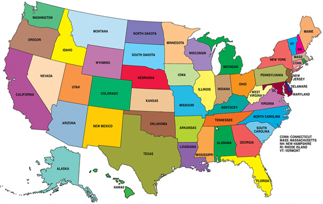 Mapa de EEUU Mapa+estados+EEUU