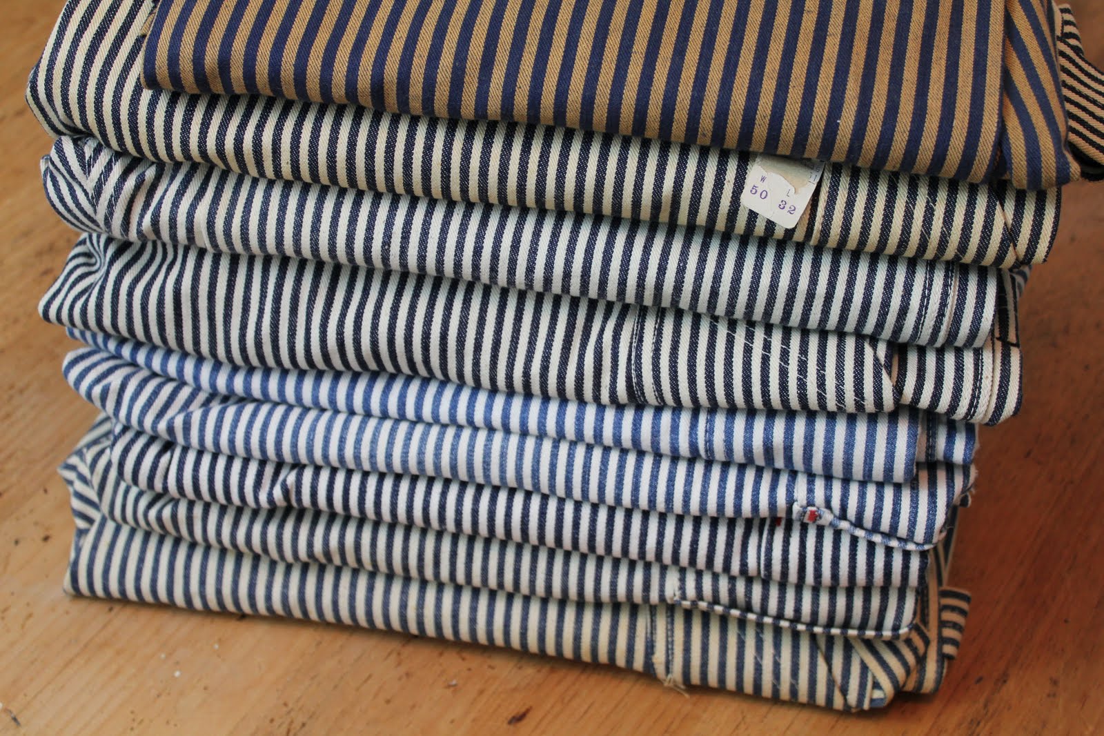 liberty striped overalls