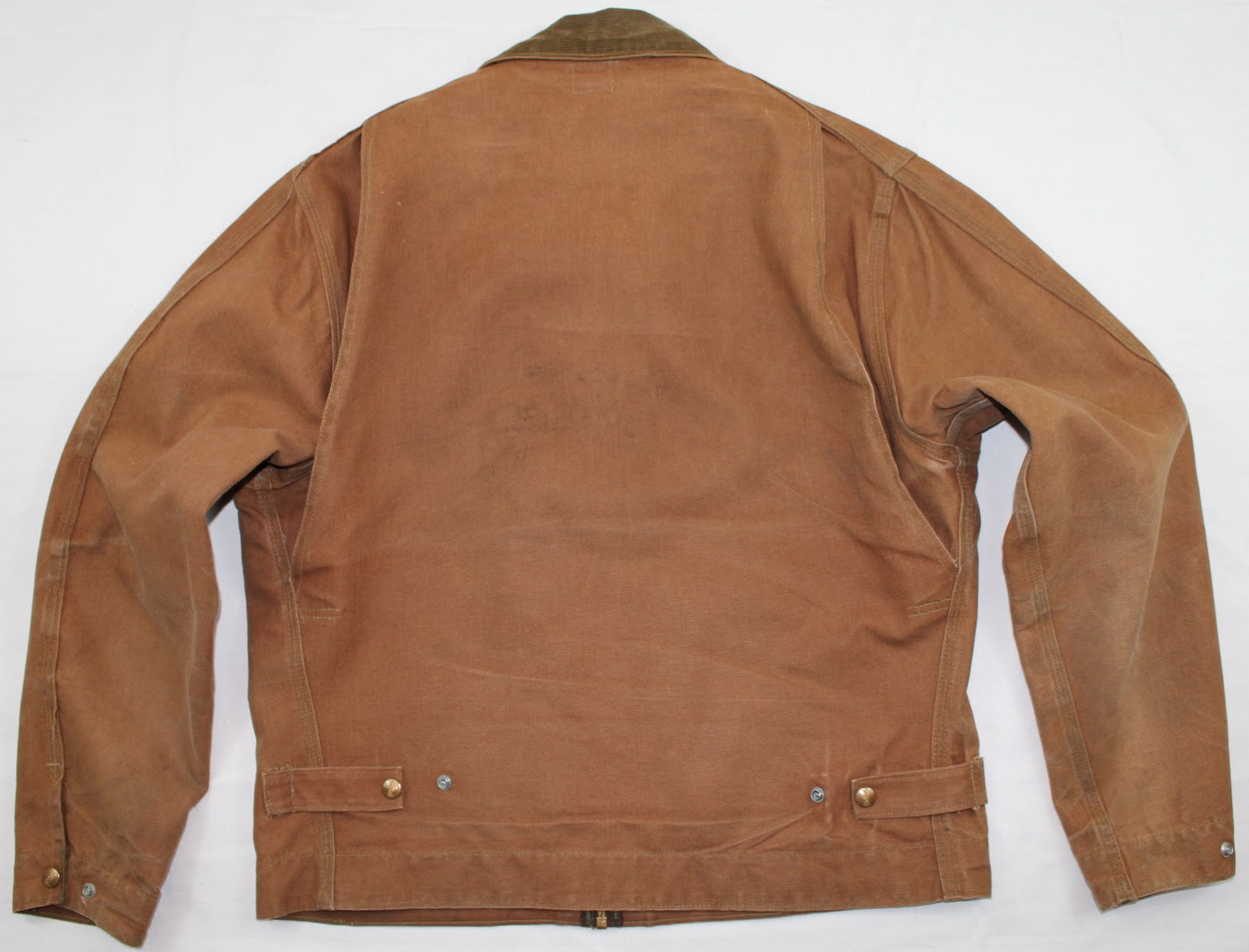 vintage workwear 1940's era Carhartt Brown Duck Zipper Jacket