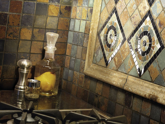 spanish tile backsplash