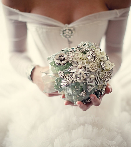 The collection includes jewelled hair pieces jewelled bouquets and they can