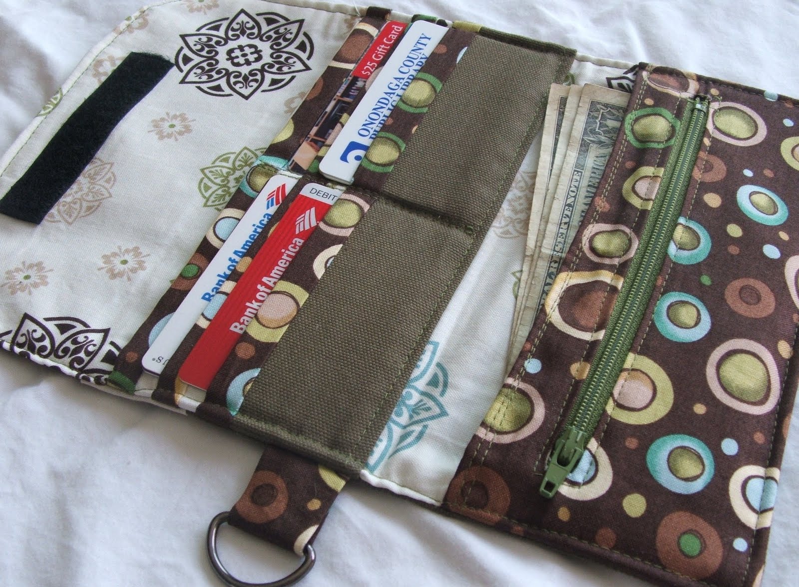 modest creations by michelle my new green wallet