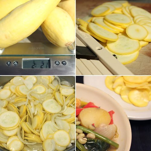 lisa is cooking Yellow Squash Pickles