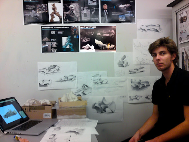 Valentin with his work in progress