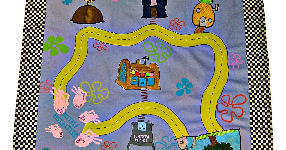 out of my mind Spongebob Play Mat
