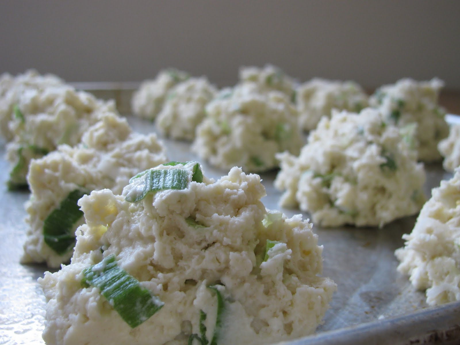 Simplifying life...One menu at a time Blue Cheese Scallion Drop Biscuits