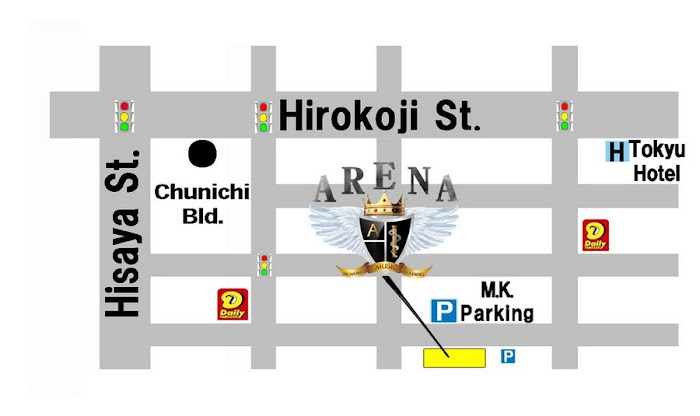 Arena Dance Club Nagoya - Map
