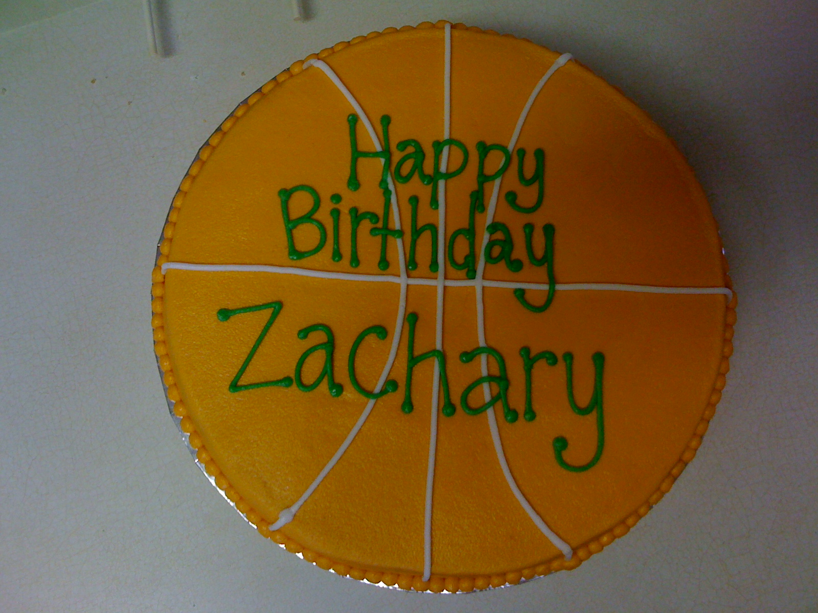 Basketball Cookie Cake