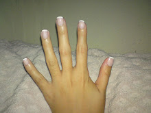 my first French Manicure on August 2008