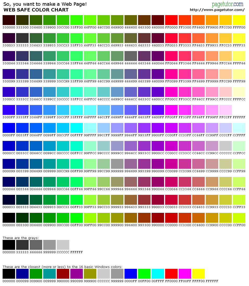 Purple Color Chart